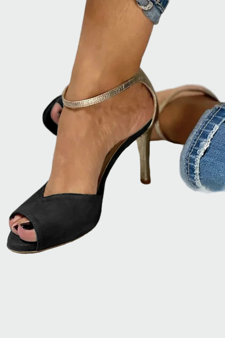 Elegantne sandale s kovinskim trakom