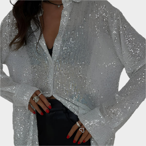 Zabavna Bluza s Paillettes
