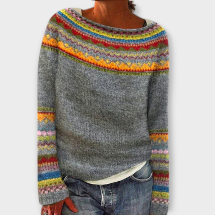 Suzu - Vintage Pletena Pulover za Ženske