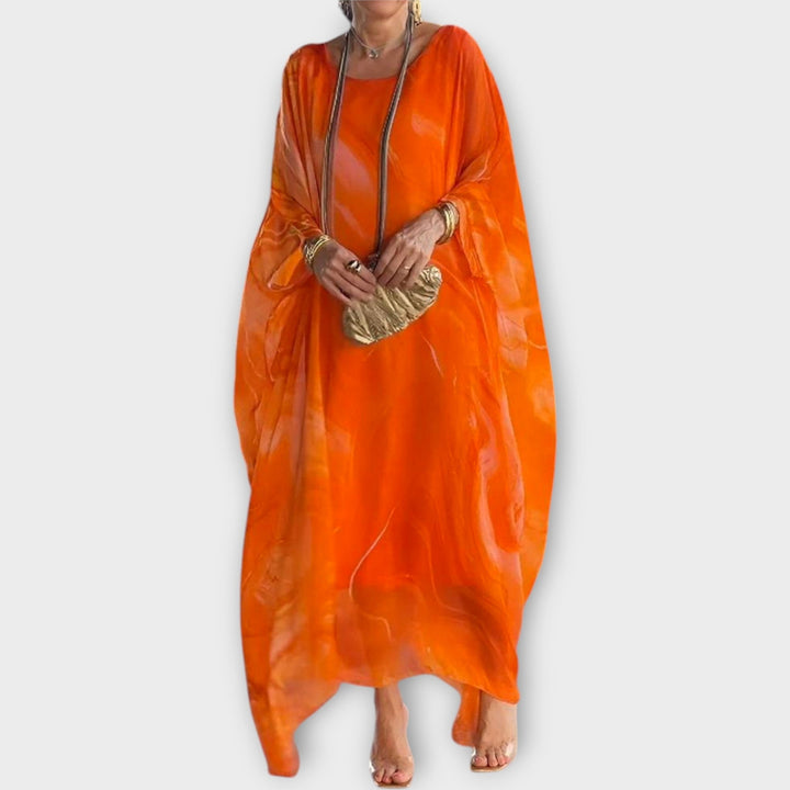 Maxi Kaftan s Prosojno Teksturo