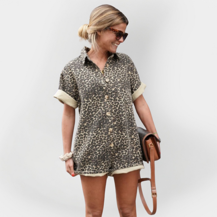 Leopard Print Jumpsuit