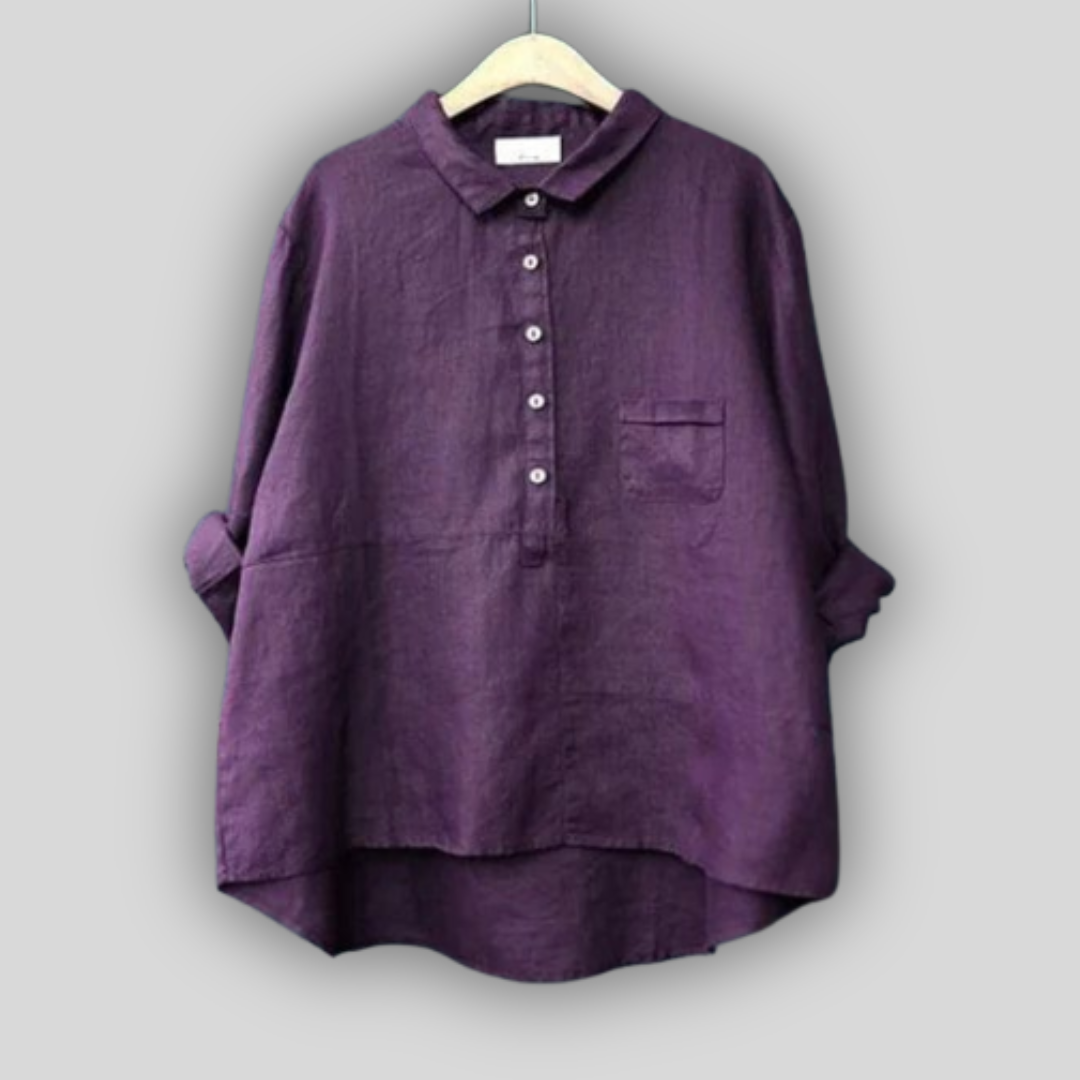 Zelena Preprosta Bluza iz Lina