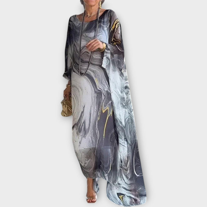 Maxi Kaftan s Prosojno Teksturo
