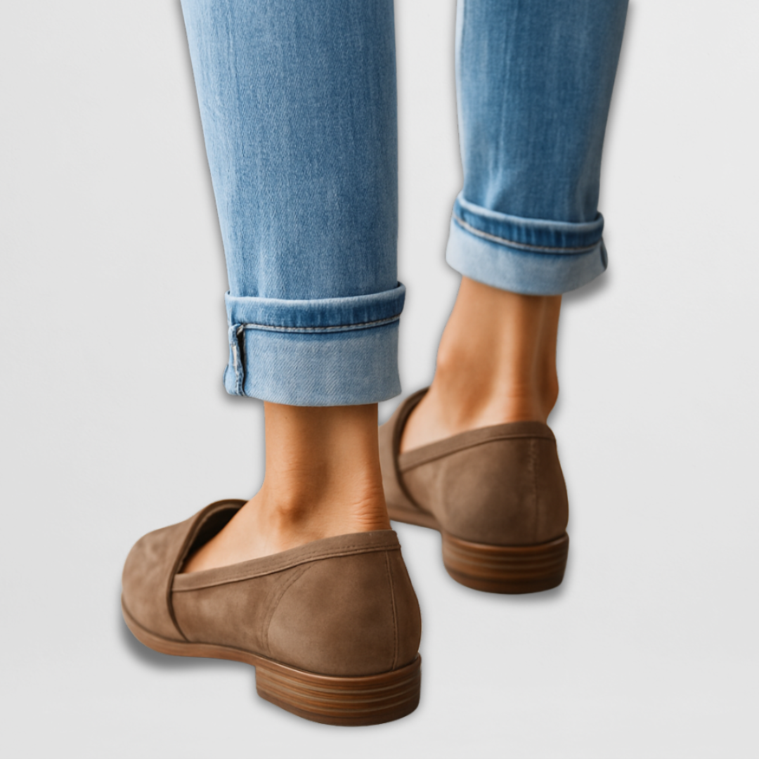 Nadia - Suede Slip-On Loafers