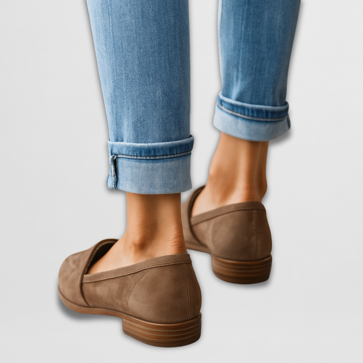 Nadia - Suede Slip-On Loafers