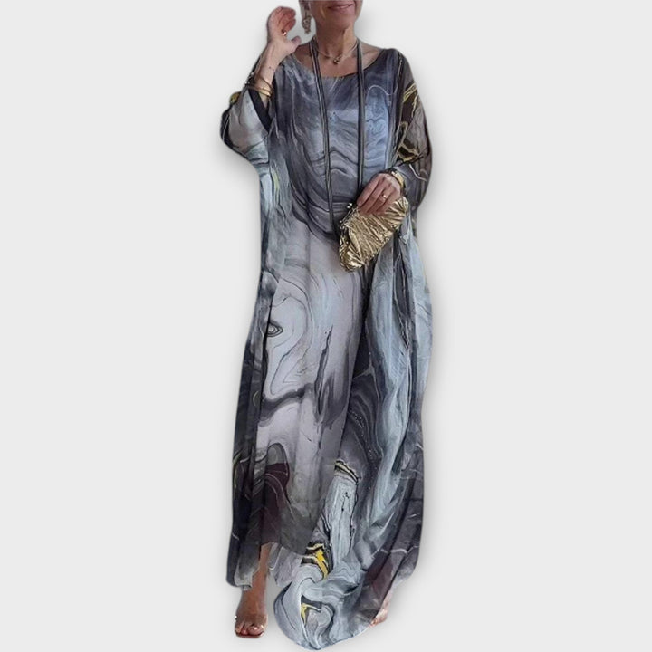 Maxi Kaftan s Prosojno Teksturo