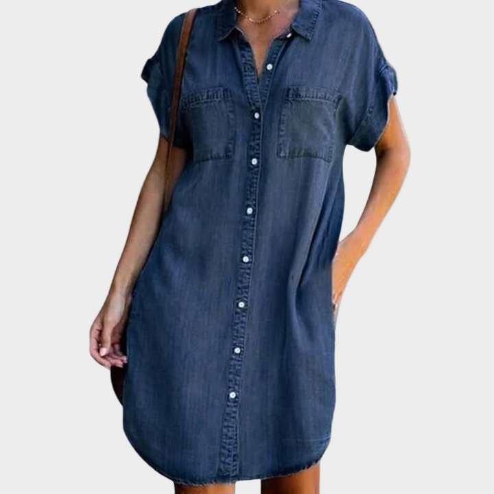 Udobna jeans obleka