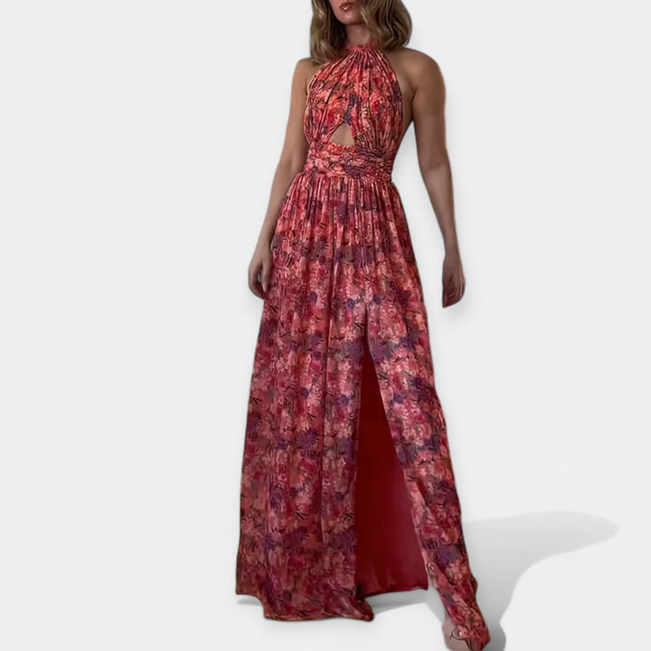 Maxi Frak z Odprtimi Hrbtom in Eleganco