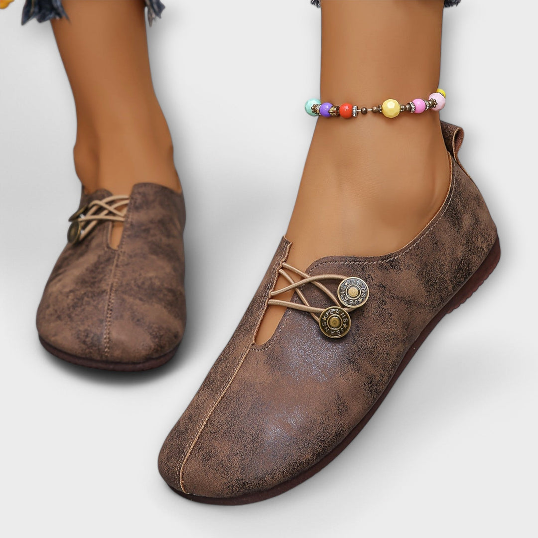 Leather Ballet Flats.