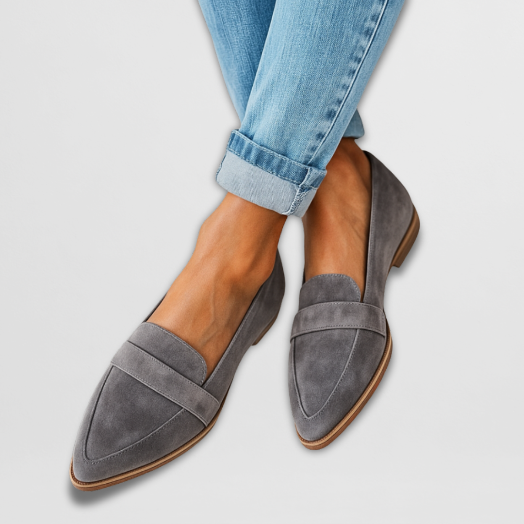 Nadia - Suede Slip-On Loafers