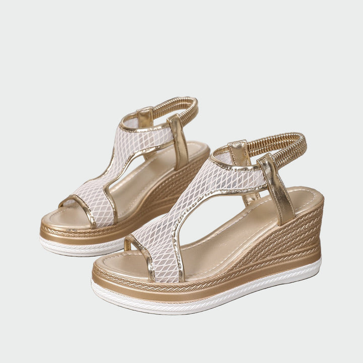 Elegantni ženski slip-on sandali s ortopedskom platformom