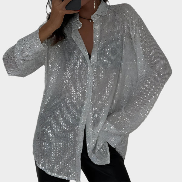 Zabavna Bluza s Paillettes
