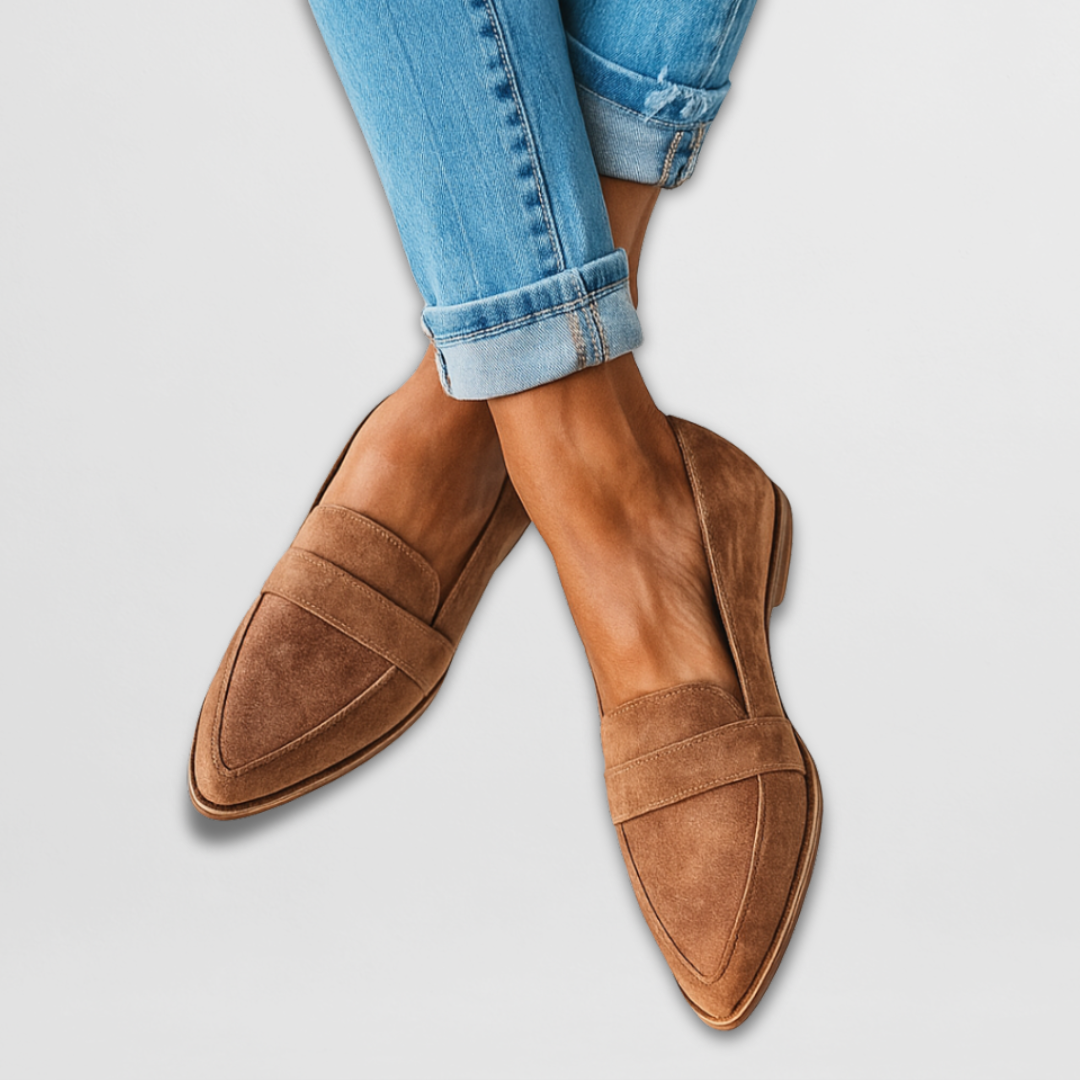 Nadia - Suede Slip-On Loafers