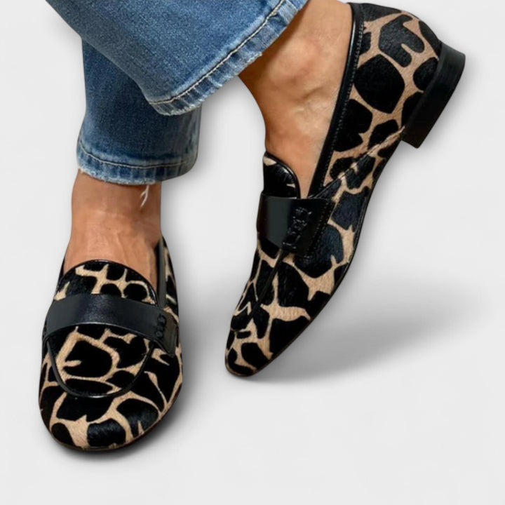 Leopard Print Slide Sandals