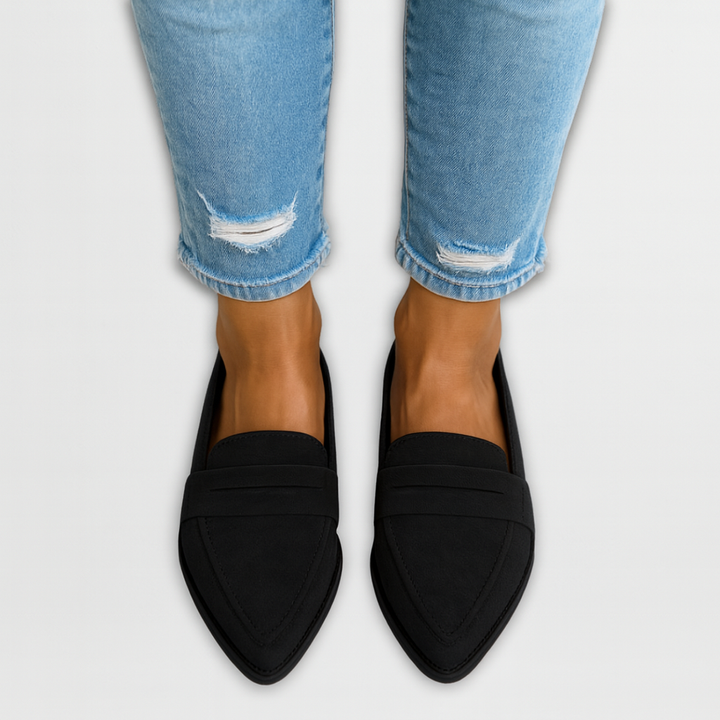 Nadia - Suede Slip-On Loafers
