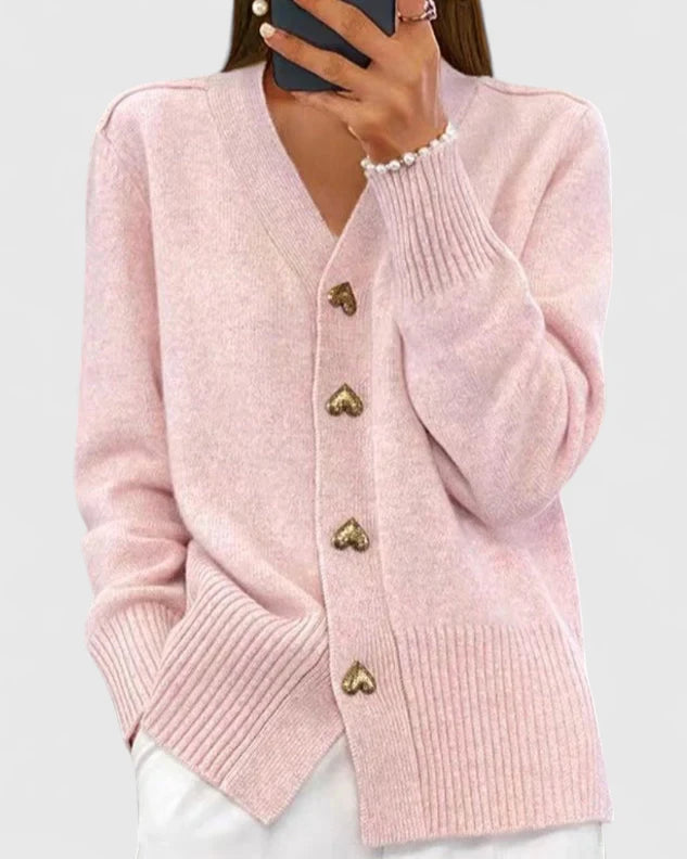Eleganten Pleten Pulover s Gumbi