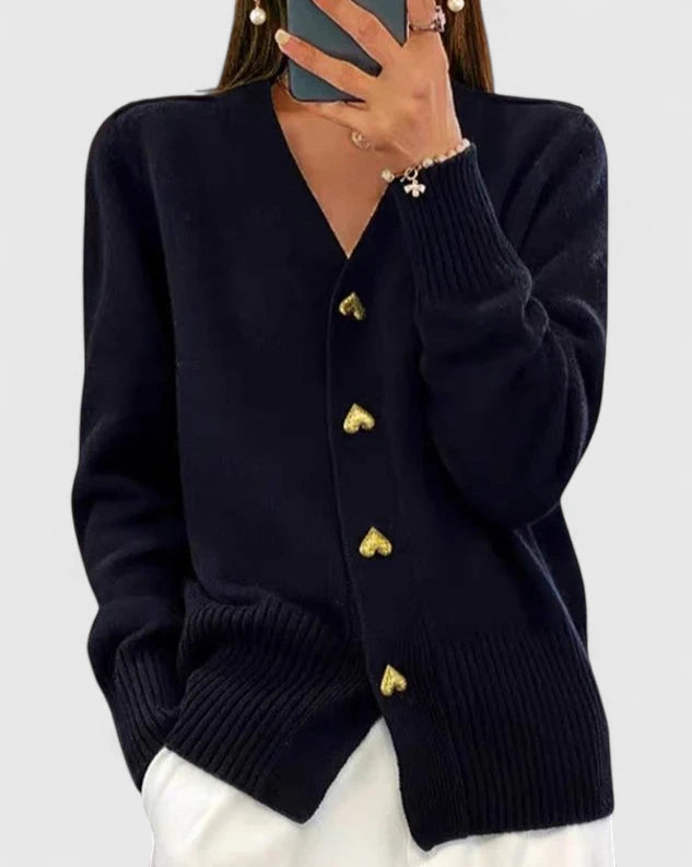 Eleganten Pleten Pulover s Gumbi