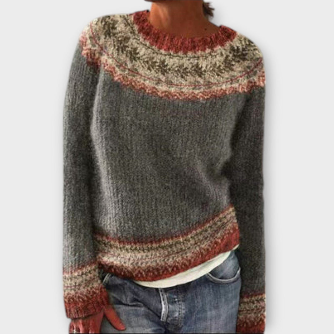 Suzu - Vintage Pletena Pulover za Ženske