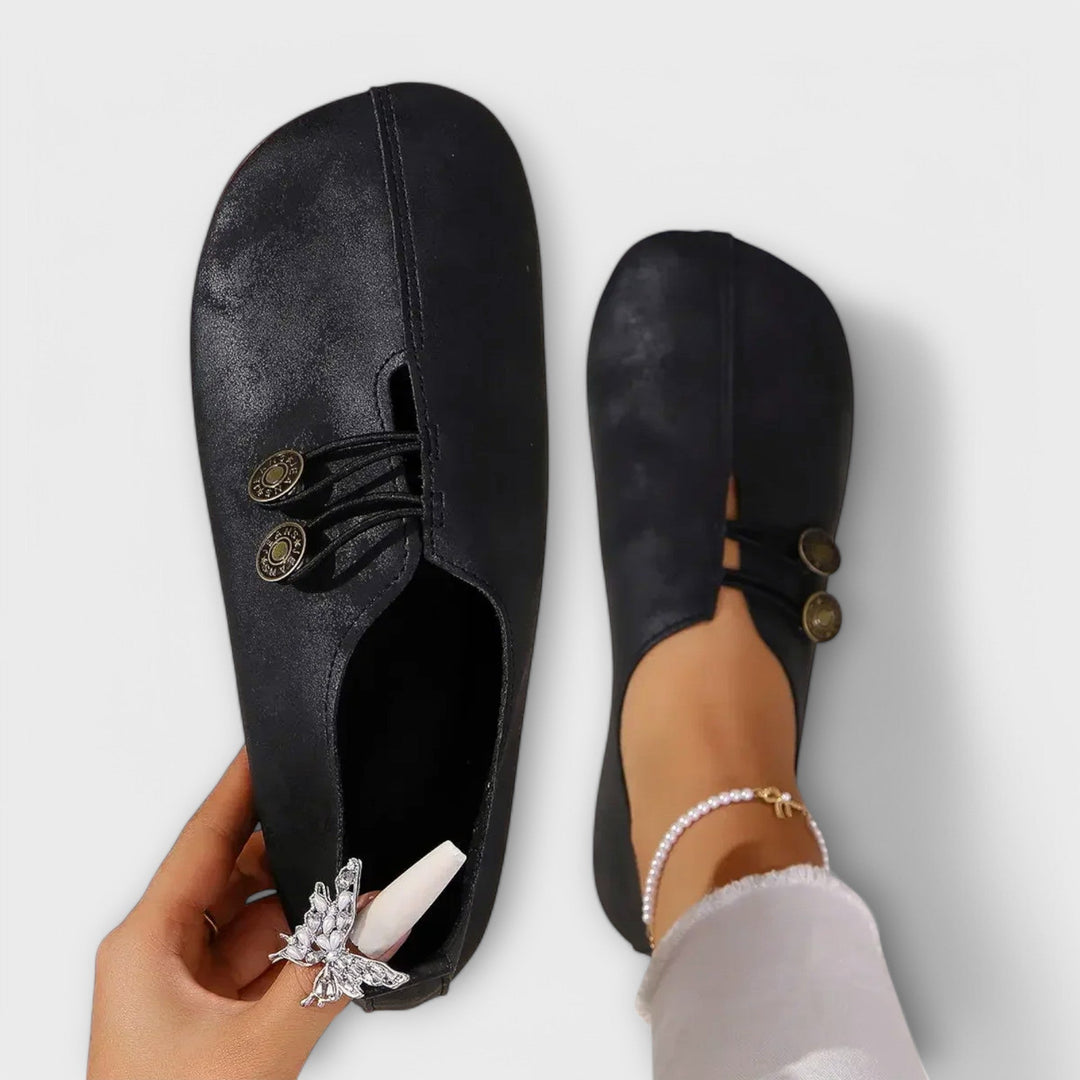 Leather Ballet Flats.
