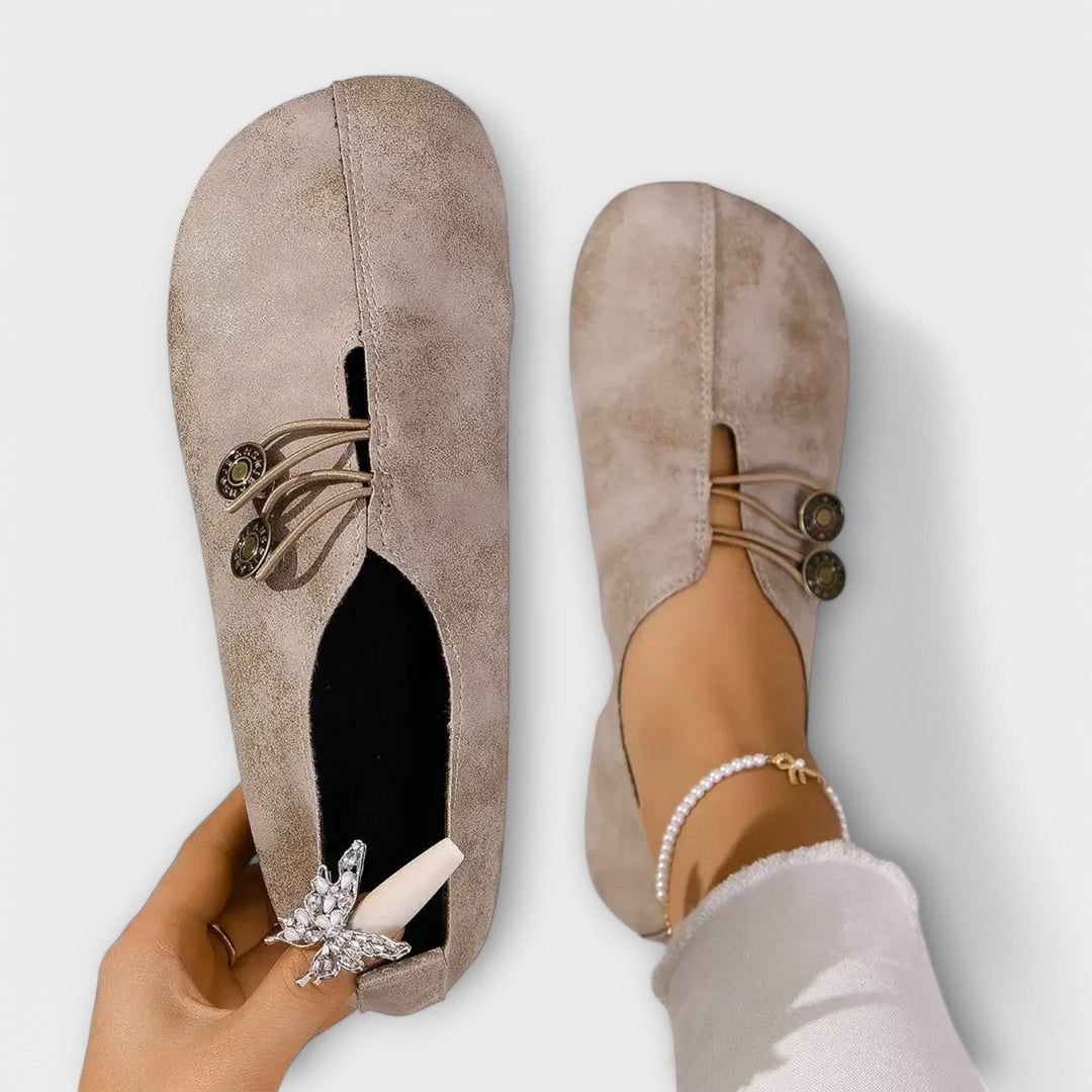 Leather Ballet Flats.