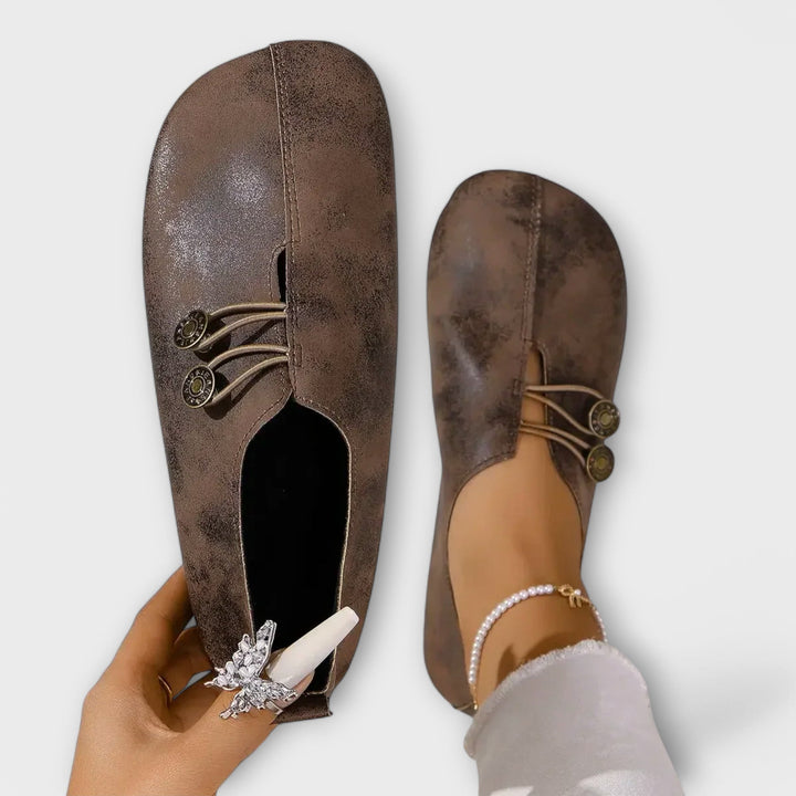 Leather Ballet Flats.
