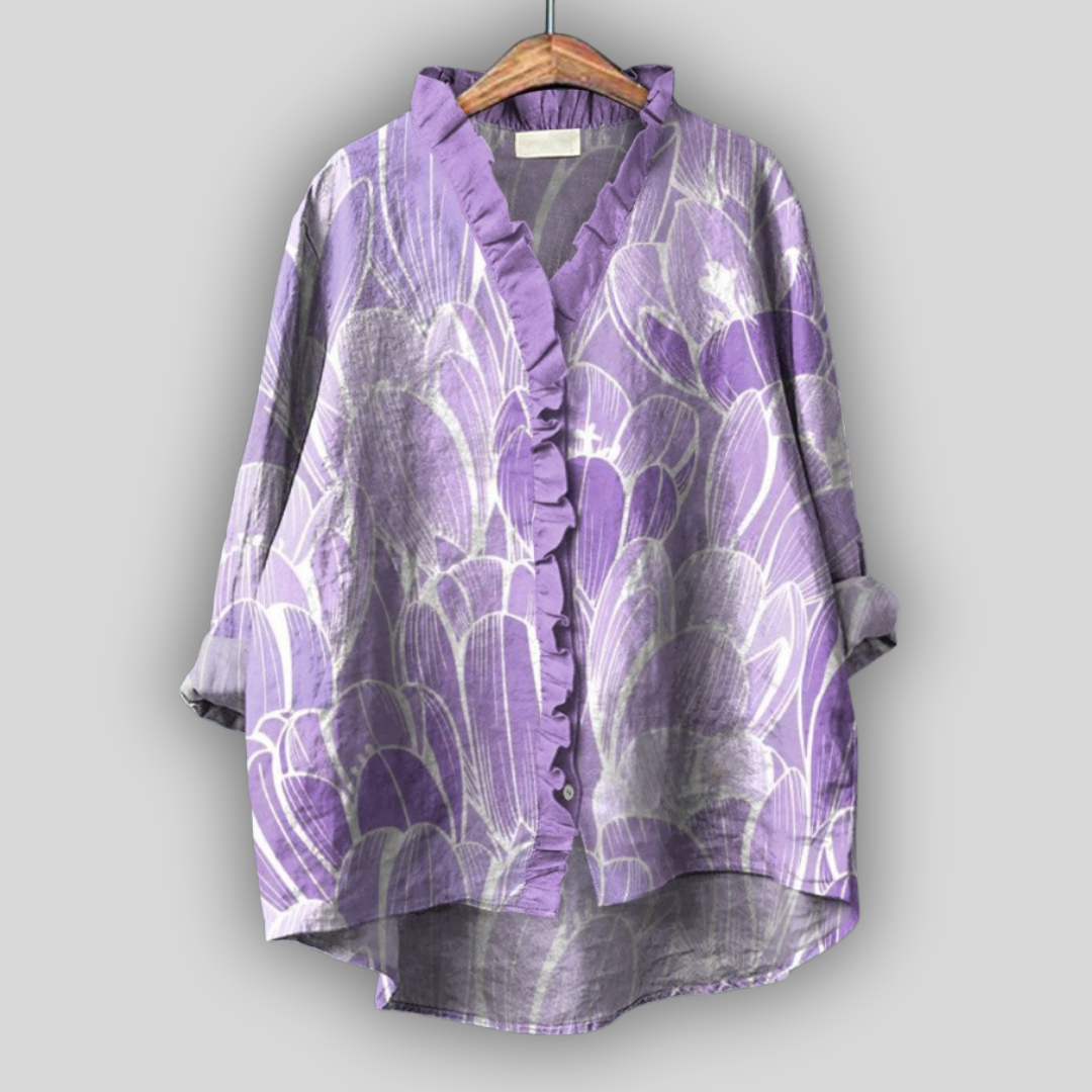 Floral Dream Linen Blouse