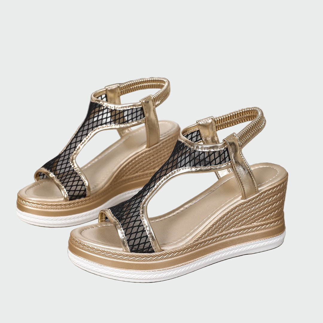 Elegantni ženski slip-on sandali s ortopedskom platformom