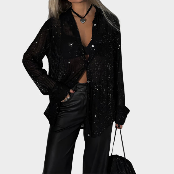 Zabavna Bluza s Paillettes