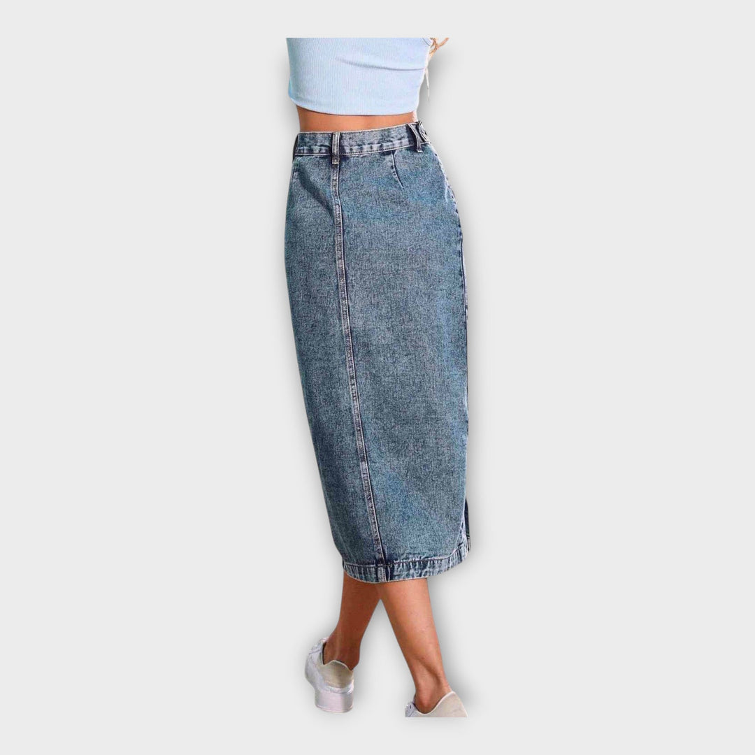 Maxi Skirt with Buttons