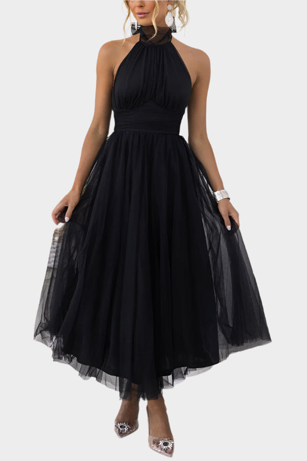 Lace Floral Midi Dress