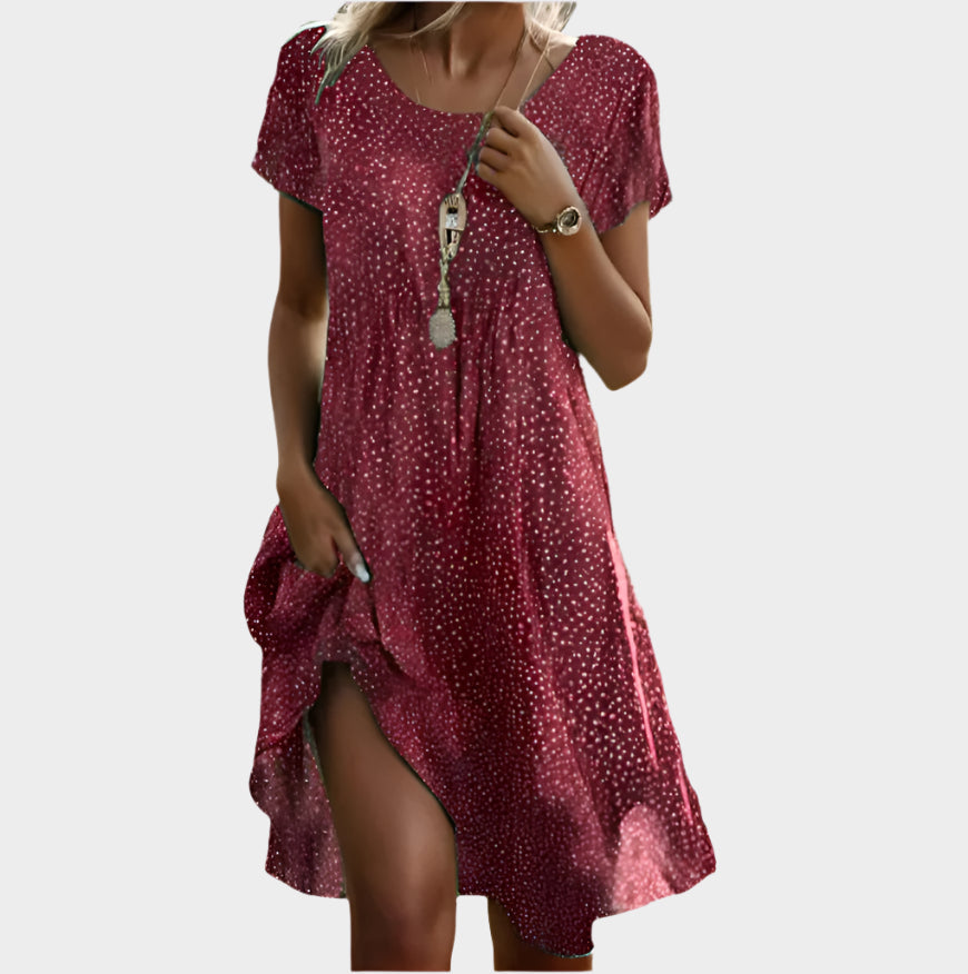 Retro Bohemian Top with V-Neck