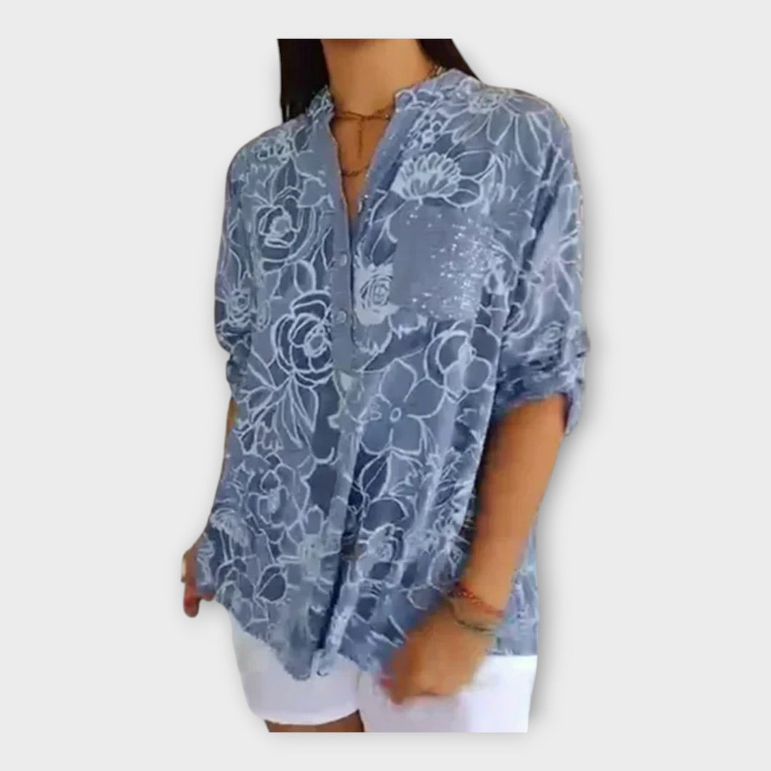 Elegantna Bluza z Vzorcem