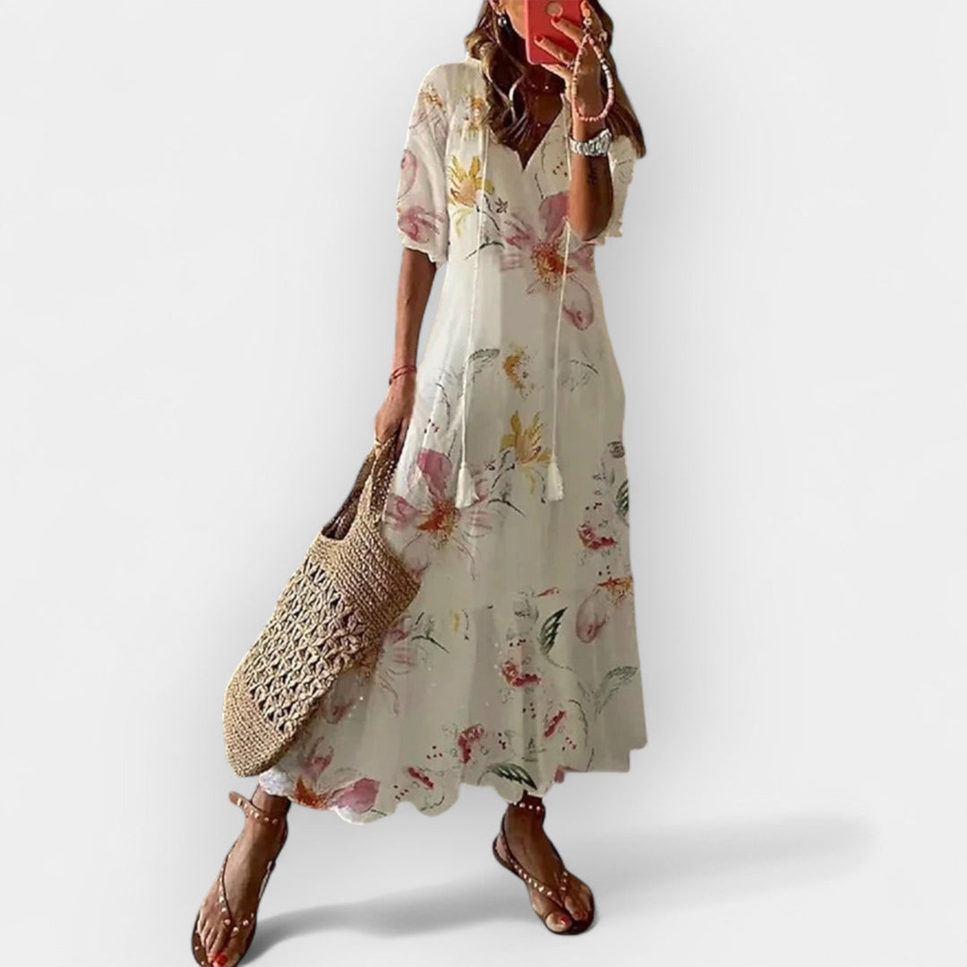 Boho Stil Maksimalna Obleka