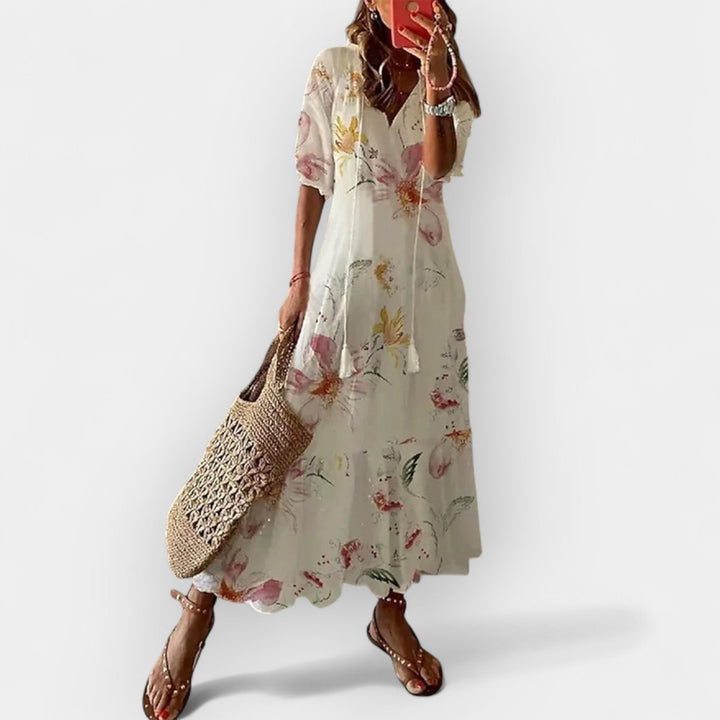 Boho Stil Maksimalna Obleka