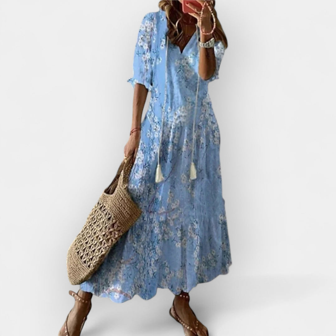 Boho Stil Maksimalna Obleka