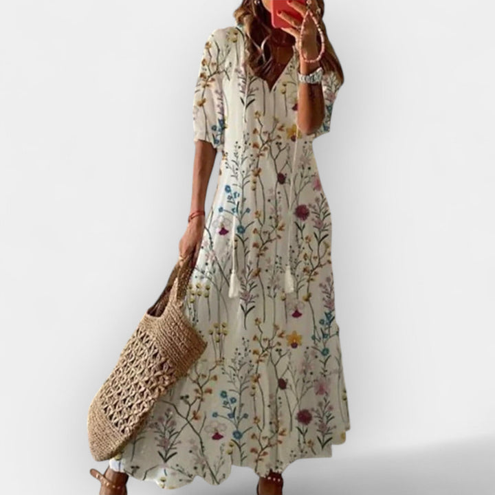 Boho Stil Maksimalna Obleka