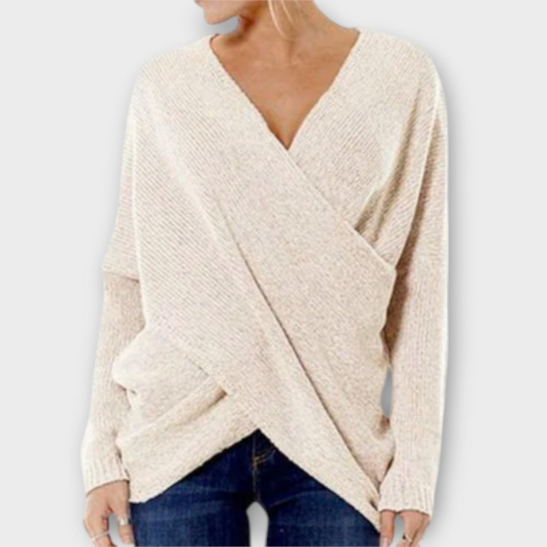 Heidi - Cross Knit Sweater