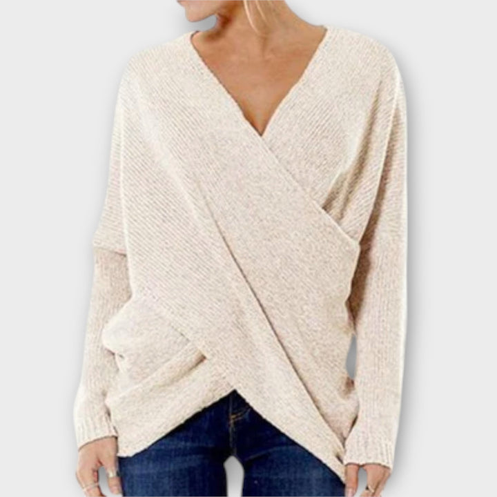 Heidi - Cross Knit Sweater