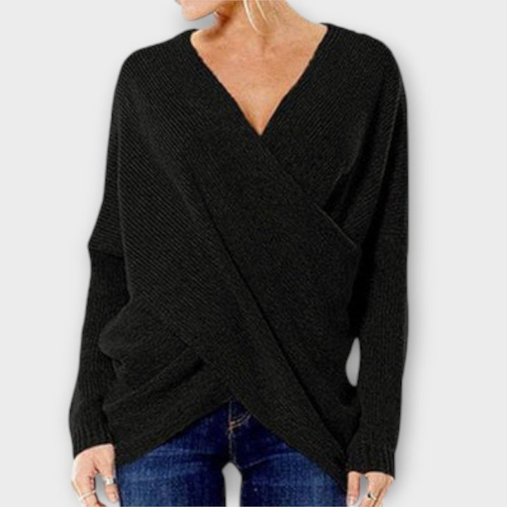 Heidi - Cross Knit Sweater