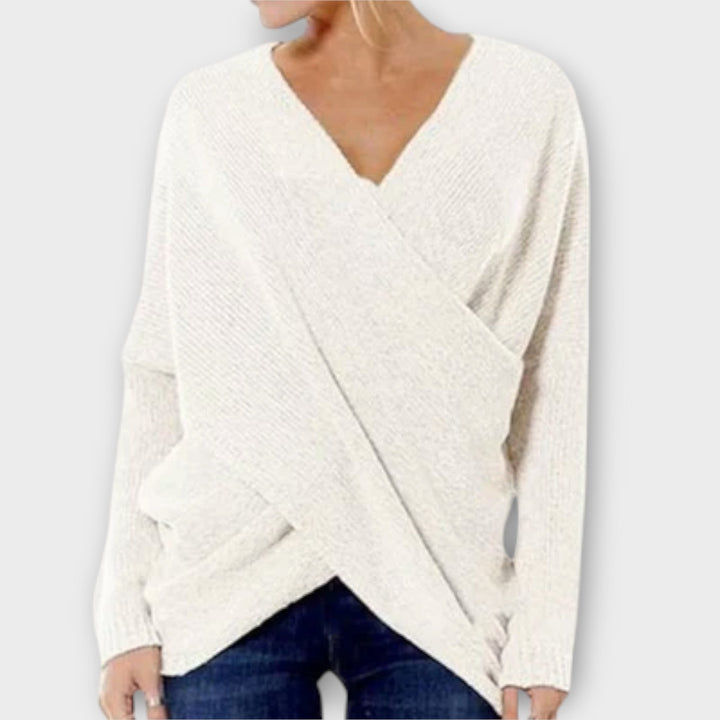 Heidi - Cross Knit Sweater