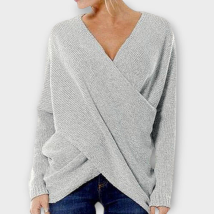Heidi - Cross Knit Sweater