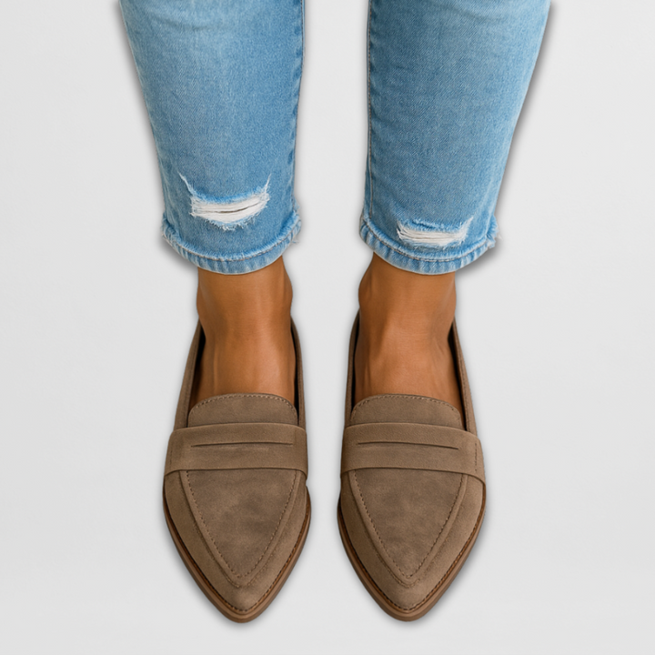 Nadia - Suede Slip-On Loafers