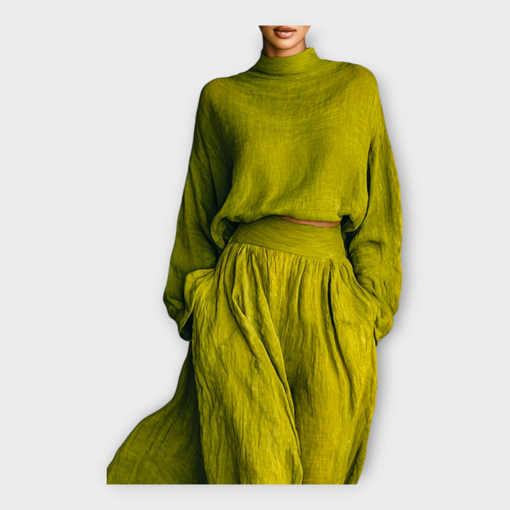 Pleteni set z zračno eleganco