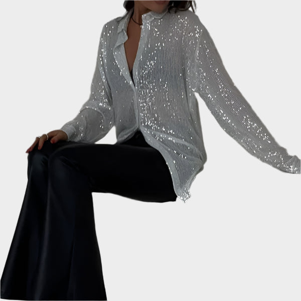 Zabavna Bluza s Paillettes