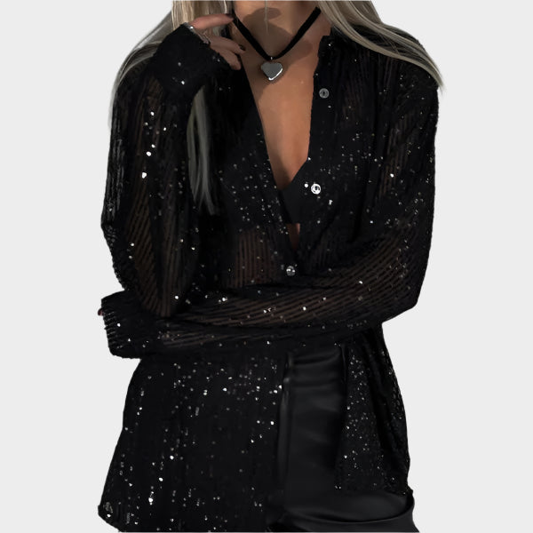 Zabavna Bluza s Paillettes