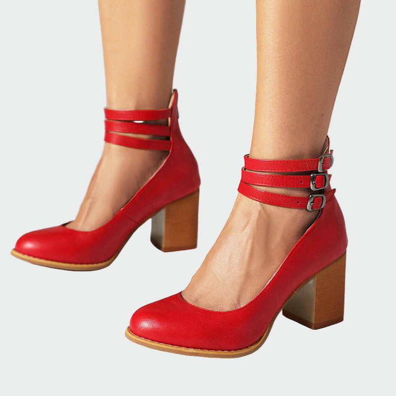 Káa™ | Elegant Sandals with Chunky Heel