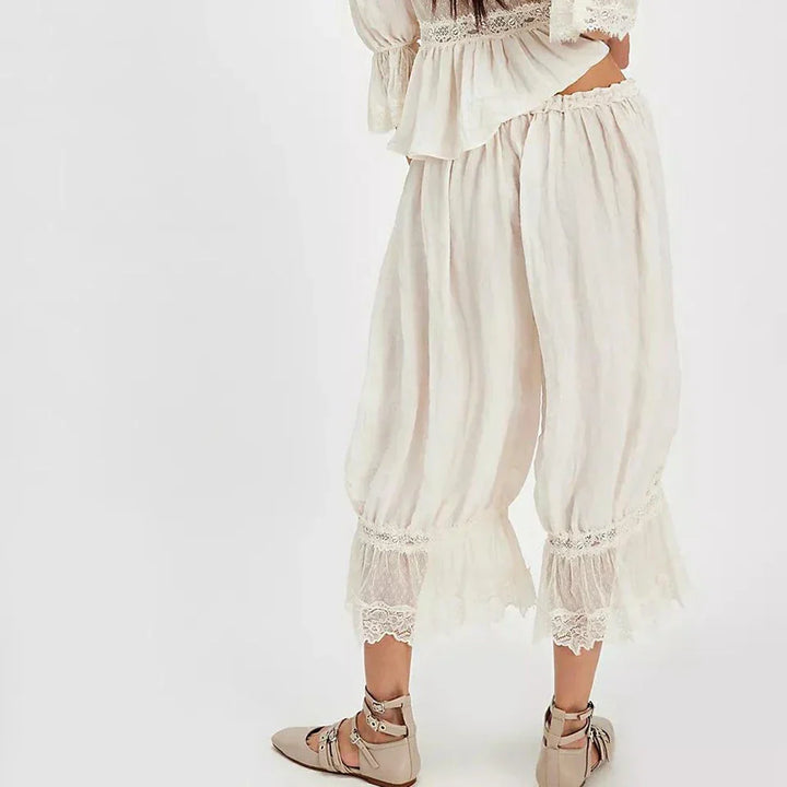 Čipkaste boho hlače
