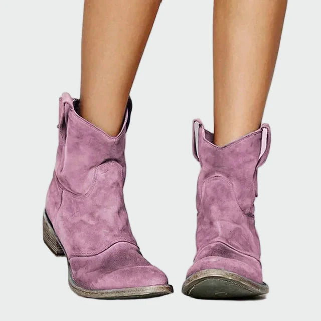 Vintage Cowboy Ankle Boots