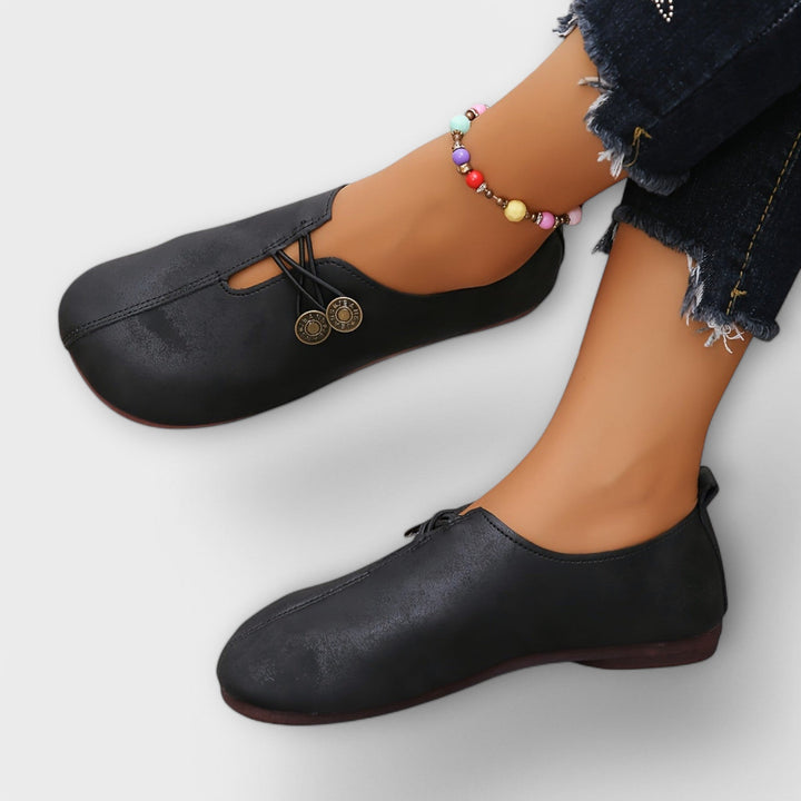 Leather Ballet Flats.