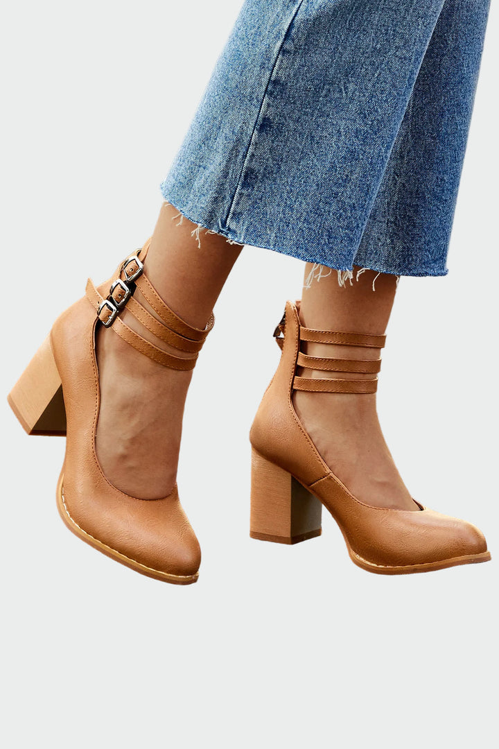 Káa™ | Elegant Sandals with Chunky Heel